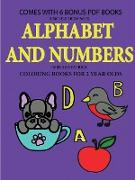 Coloring Books for 2 Year Olds (Alphabet and Numbers)