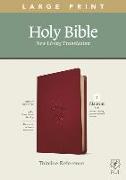 NLT Large Print Thinline Reference Bible, Filament Enabled Edition (Red Letter, Leatherlike, Berry)