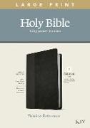 KJV Large Print Thinline Reference Bible, Filament Enabled Edition (Red Letter, Leatherlike, Black/Onyx)