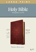 KJV Large Print Thinline Reference Bible, Filament Enabled Edition (Red Letter, Leatherlike, Burgundy)