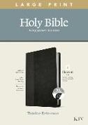 KJV Large Print Thinline Reference Bible, Filament Enabled Edition (Red Letter, Leatherlike, Black/Onyx, Indexed)