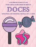 Livro para colorir para crianças de 4-5 anos (Doces)