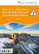 3D-Wanderkarte Dolomiten-Höhenweg 2. 1 : 25 000