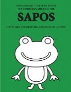 Livro para colorir para crianças de 4-5 anos (Sapos)