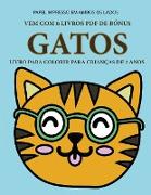 Livro para colorir para crianças de 2 anos (Gatos)