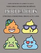 Livro para colorir para crianças de 2 anos (Poo Emojis)