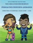 Livro para colorir para crianças de 7+ anos (Pessoas dos desenhos animados)