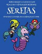 Livro para colorir para crianças de 2 anos (Sereias)
