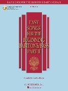 Easy Songs for the Beginning Baritone/Bass - Part II (Bk/Online Audio) [With CD]