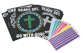 Vacation Bible School (Vbs) 2020 Champions in Life Peel and Stick Art (Pkg of 12): Ready, Set, Go with God!