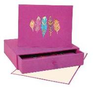 Radiant Feathers Artisan Note Cards