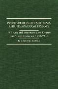 Prime Sources of California and Nevada Local History