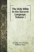 The Holy Bible in the Sanscrit Language. Volume 1