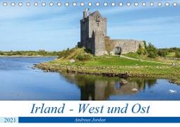 Irland - West und Ost (Tischkalender 2021 DIN A5 quer)
