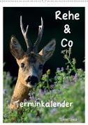 Rehe & Co / Planer (Wandkalender 2021 DIN A2 hoch)