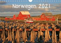 Norwegen 2021 (Wandkalender 2021 DIN A4 quer)