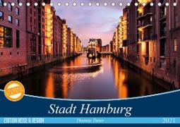 Stadt Hamburg (Tischkalender 2021 DIN A5 quer)