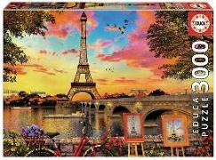 Educa Puzzle. Sunset in Paris 3000 Teile