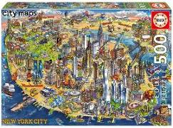 Educa Puzzle. New York City Map 500 Teile