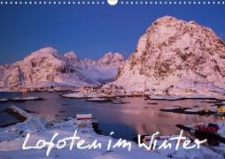 Lofoten im Winter (Wandkalender 2021 DIN A3 quer)