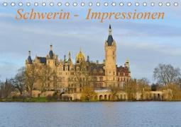 Schwerin - Impressionen (Tischkalender 2021 DIN A5 quer)