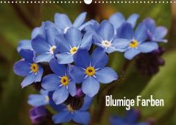 Blumige Farben (Wandkalender 2021 DIN A3 quer)