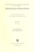 Hethitisches Wörterbuch Bd. 3. Lieferung 17