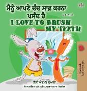 I Love to Brush My Teeth (Punjabi English Bilingual Book - Gurmukhi)