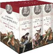 William Shakespeare, Sämtliche Werke in drei Bänden (Tragödien - Komödien - Historien/Sonette/Versepen) (3 Bände im Schuber)