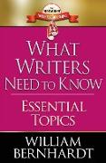 What Writers Need to Know