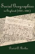 Social Geographies in England (1200-1640)