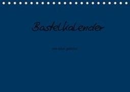 Bastelkalender - Dunkelblau (Tischkalender 2021 DIN A5 quer)