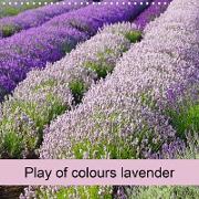 Play of colours lavender (Wall Calendar 2021 300 × 300 mm Square)