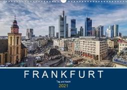 Frankfurt - Tag und Nacht (Wandkalender 2021 DIN A3 quer)