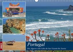 Portugal - Die Algarve vom Cabo de Sao Vicente bis Tavira (Wandkalender 2021 DIN A3 quer)