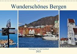 Wunderschönes Bergen. Norwegens Tor zum Fjordland (Wandkalender 2021 DIN A3 quer)