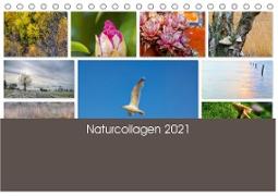 Naturcollagen 2021 (Tischkalender 2021 DIN A5 quer)