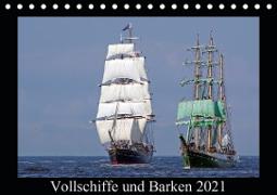 Vollschiffe und Barken 2021 (Tischkalender 2021 DIN A5 quer)