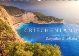 Griechenland - Malerische Küsten auf Zakynthos und Lefkada (Wandkalender 2021 DIN A2 quer)