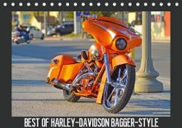 BEST OF HARLEY-DAVIDSON BAGGER-STYLE (Tischkalender 2021 DIN A5 quer)