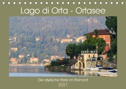 Lago di Orta - Ortasee (Tischkalender 2021 DIN A5 quer)