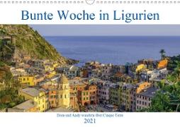 Bunte Woche in Ligurien (Wandkalender 2021 DIN A3 quer)