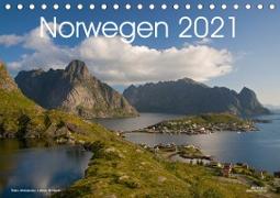 Norwegen (Tischkalender 2021 DIN A5 quer)