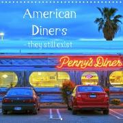 American Diners - they still exist (Wall Calendar 2021 300 × 300 mm Square)