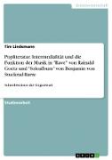 Popliteratur. Intermedialität und die Funktion der Musik in "Rave" von Rainald Goetz und "Soloalbum" von Benjamin von Stuckrad-Barre