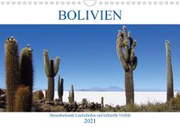 Bolivien - Beeindruckende Landschaften und kulturelle Vielfalt (Wandkalender 2021 DIN A4 quer)