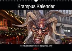 Krampus Kalender 2021 (Wandkalender 2021 DIN A3 quer)