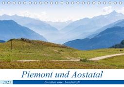 Piemont und Aostatal (Tischkalender 2021 DIN A5 quer)