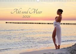 Akt und Meer (Wandkalender 2021 DIN A3 quer)