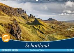 Schottland Farben und Licht (Wandkalender 2021 DIN A2 quer)
